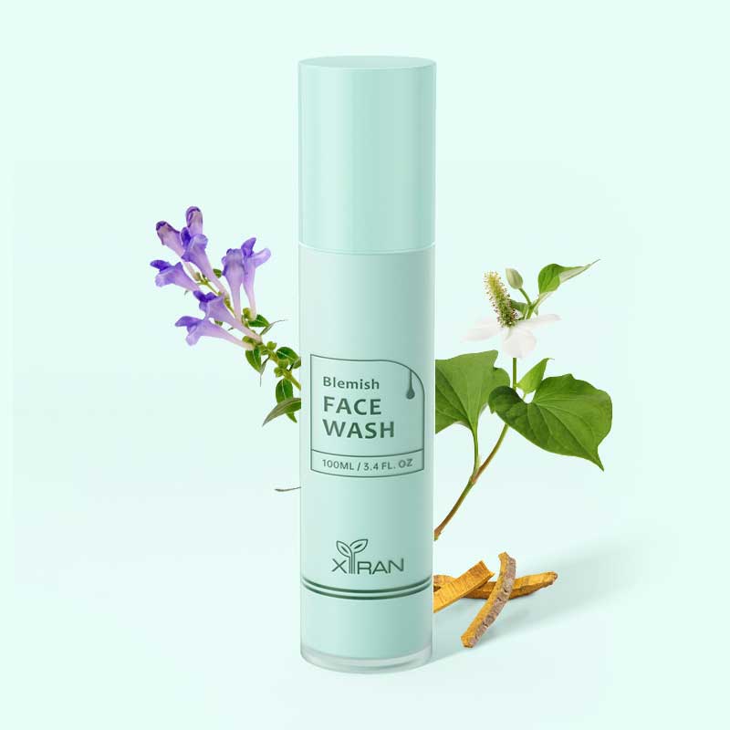 private label blemish solution facial cleanser